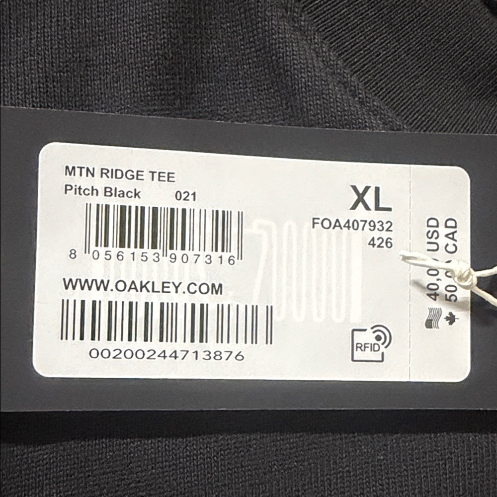 Oakley Pitch Black MTN RIDGE TEE - Picture 11 of 11